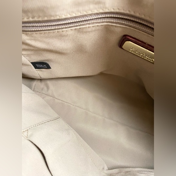 FurlaTessa L Satchel Barolo Burgundy/Wine Leather Handbag / 2 Way - Picture 12 of 14